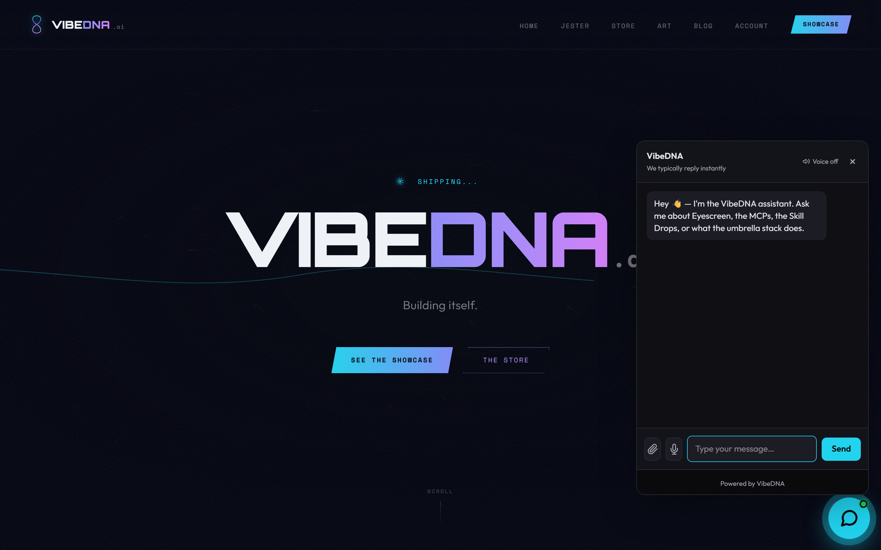 VibeDNA chatbot